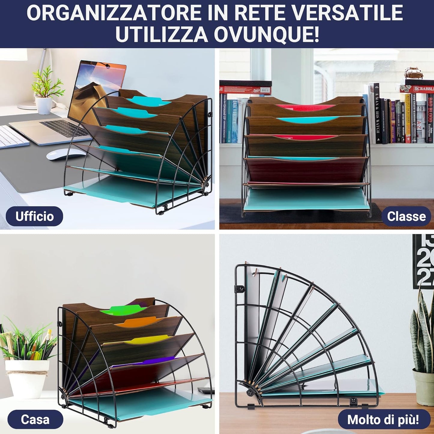 Organizer a Ventaglio in Legno