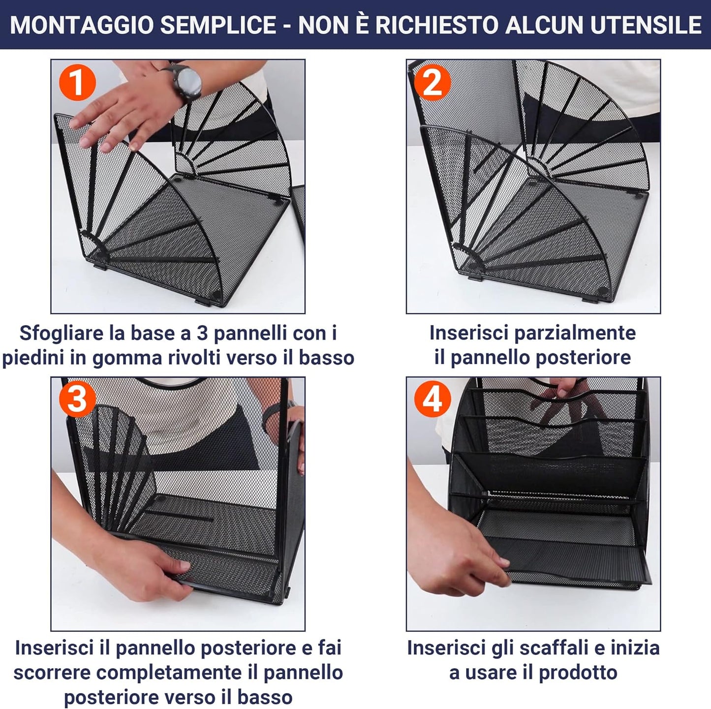 Organizer a Ventaglio in Alluminio