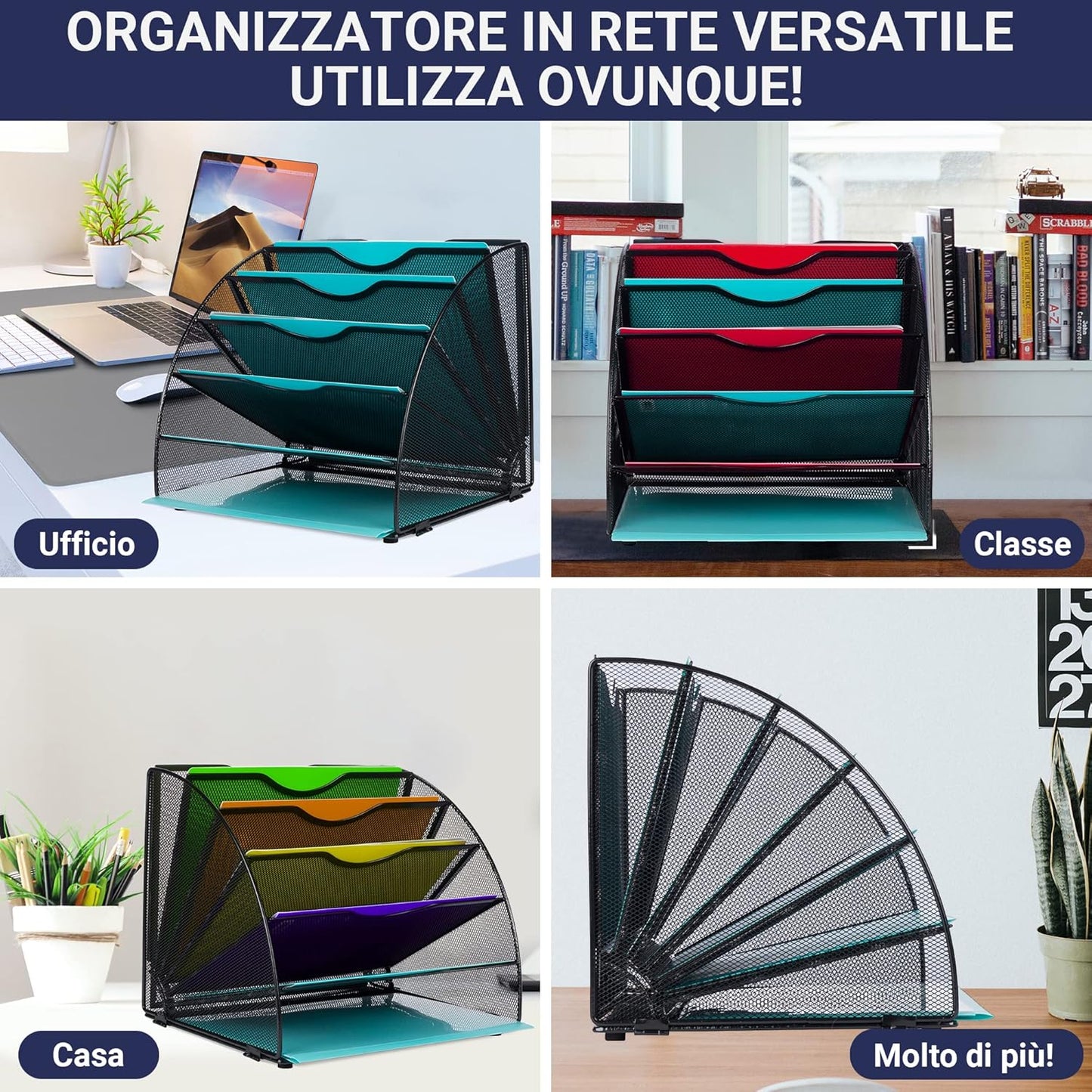Organizer a Ventaglio in Alluminio