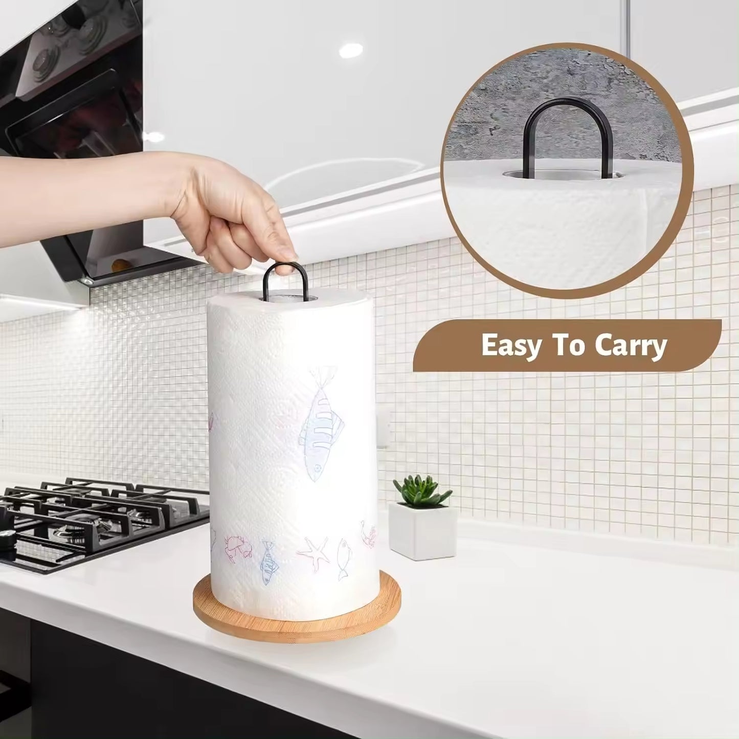 Portarotolo da Cucina con Base Antiscivolo