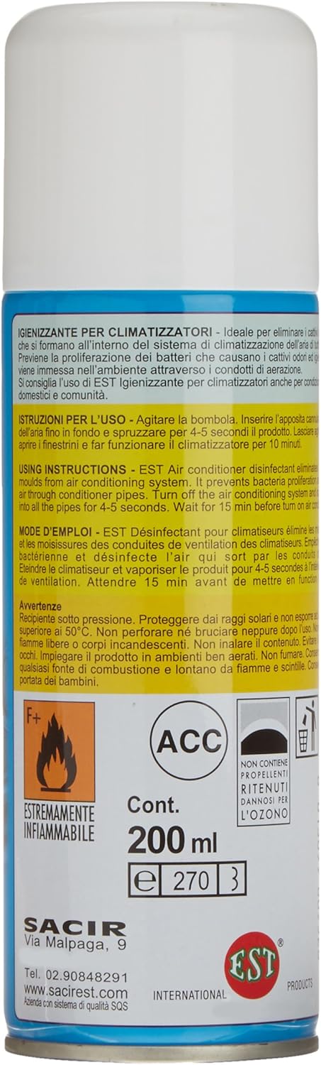 EST Igienizzante Climatizzatori Spray, 200 ml