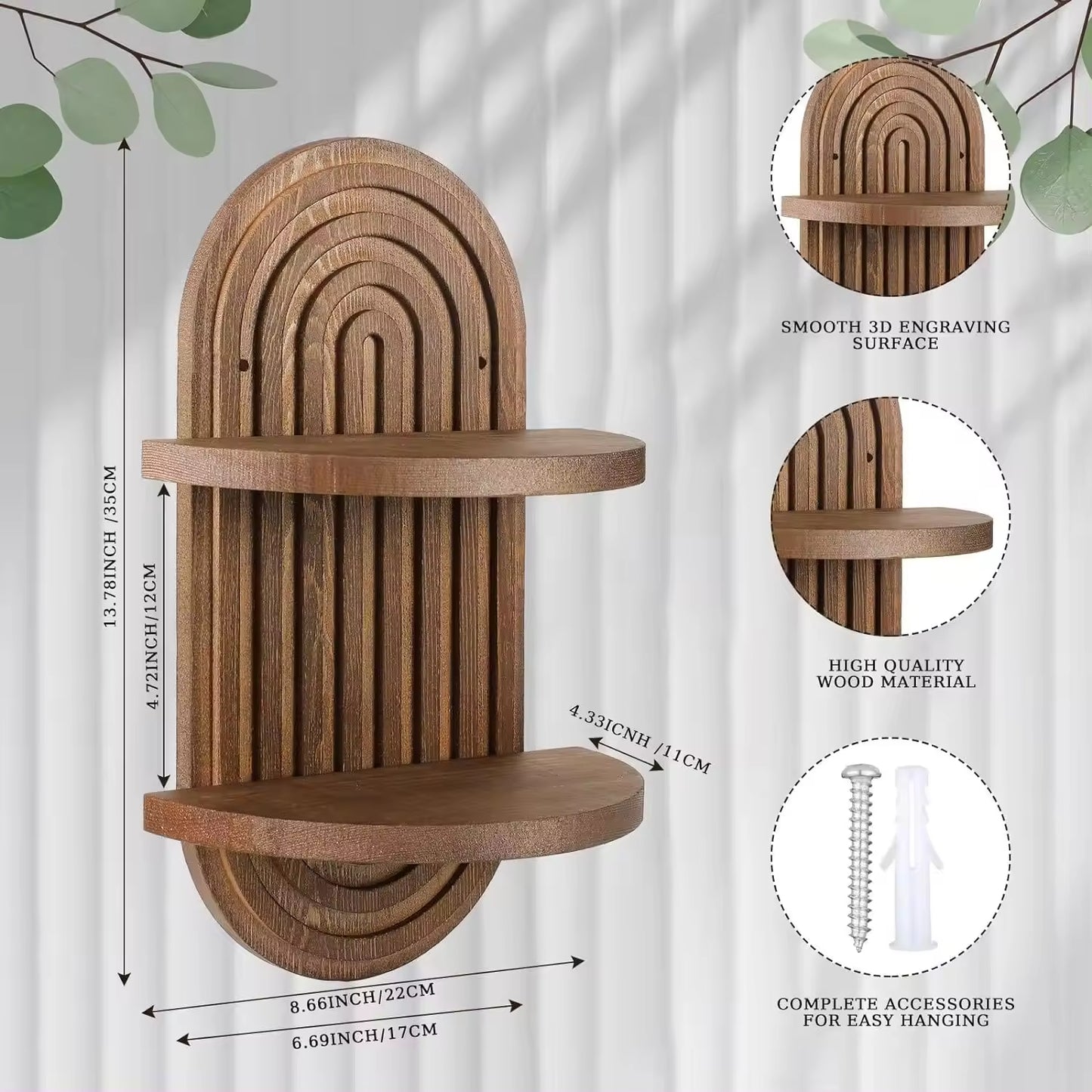 Mensola da Parete in Legno